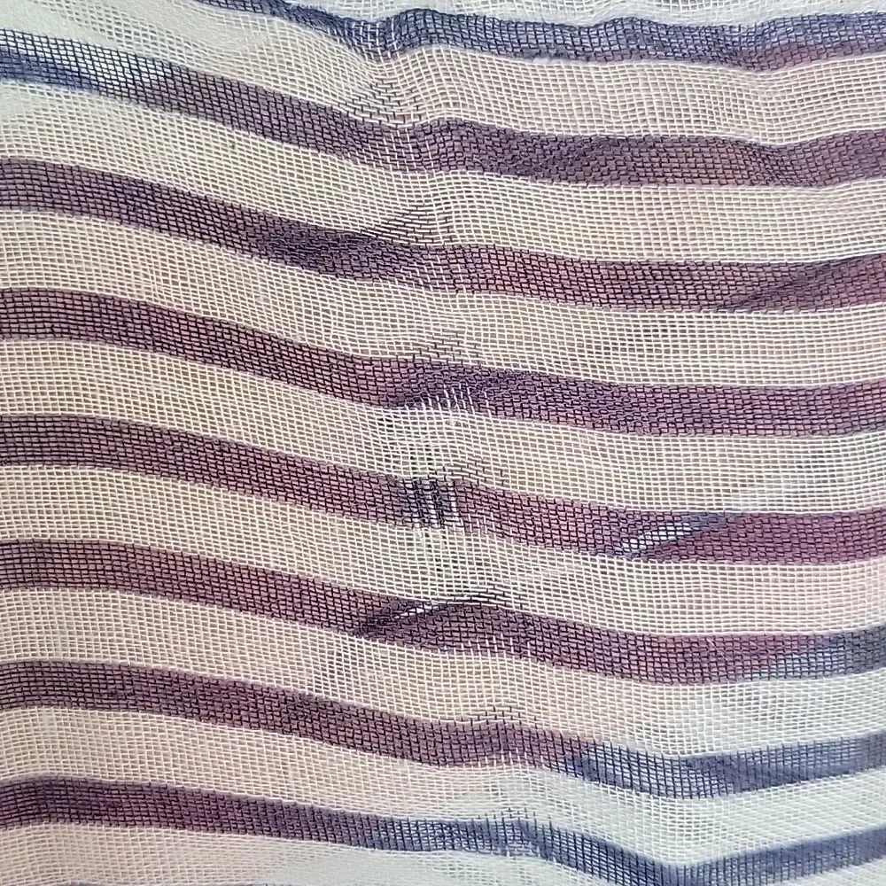 Diesel Blue White Striped Lightweight Casual Infinity Scarf OS Nautical